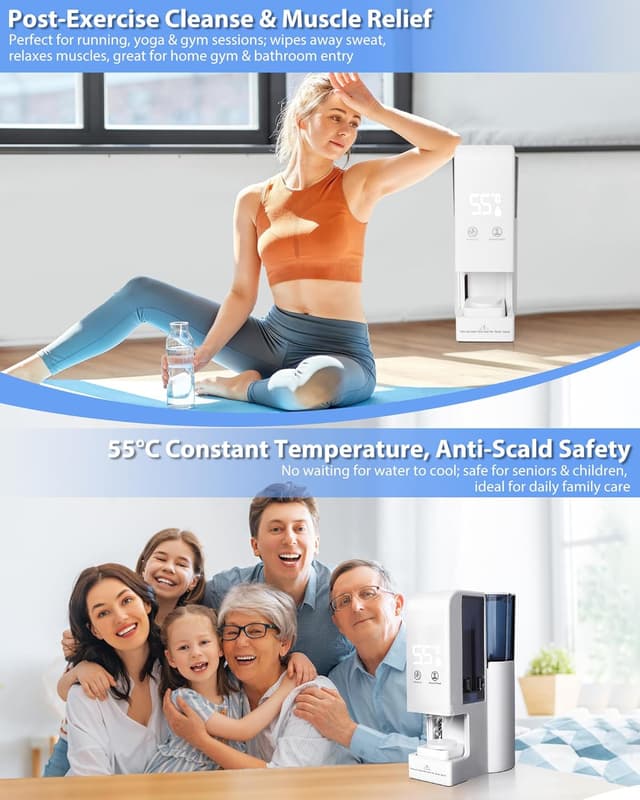 Detalle de Hot Face Towel Heater Machine (Automatic Disposable Towel Warmer) with Steam, 55°C Constant Temperature