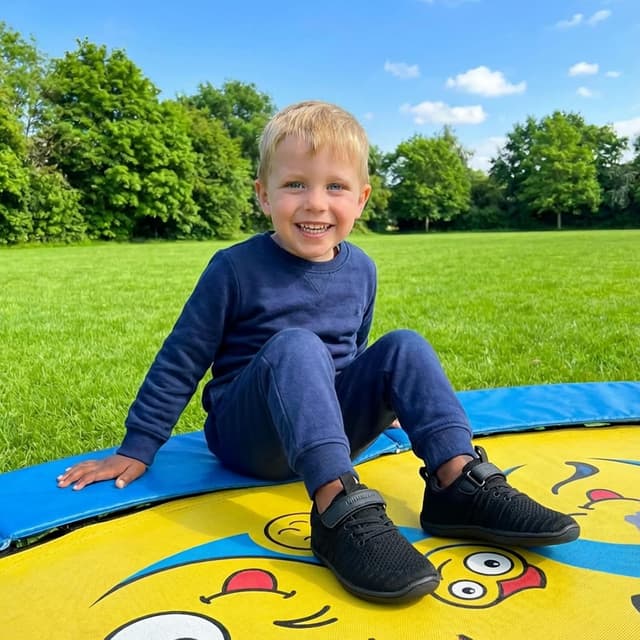 Detalle de IceUnicorn Hausschuhe Kinder als Barfußschuhe – leichte, atmungsaktive Minimal-Sportschuhe für die Halle