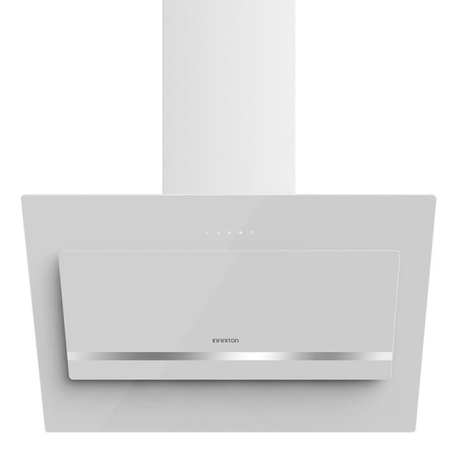 Detalle de Infiniton CMPTRAL-WT90 campana decorativa piramidal de cristal templado blanca, 90 cm