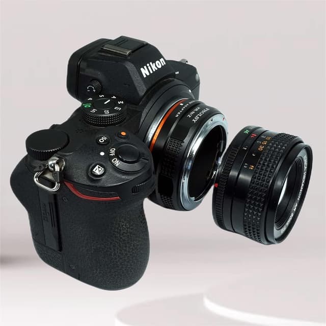 Detalle de PHOLSY Objektivadapter für Konica AR auf Nikon Z-Mount (Kompatibel mit Z fc, Z30, Z9, Z8, Z6, Z7, Z5, Z50) – Hinweis: nicht für Z6 II/Z7 II
