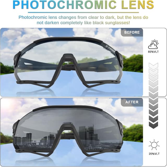 Thumbnail 1 de X-TIGER Occhiali Ciclismo Fotocromatici 18 g