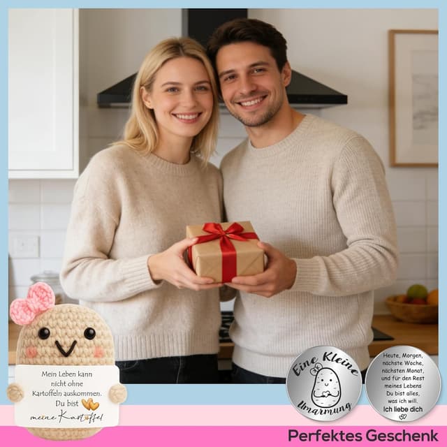 Thumbnail 6 de Tixlux Pocket Hug Kartoffel Figur für Paare Positive 5 x 7 cm