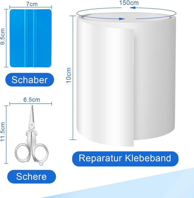 Thumbnail 1 de KAZATE Kit Reparación Piscina Autoadhesivo Impermeable 💧
