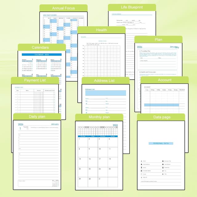 Detalle 2 de Agenda accademica 2026 A5 pagina al giorno 365