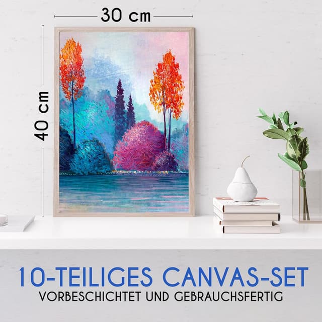 Detalle 2 de Zenacolor Canvas Set 10x 30x40 cm