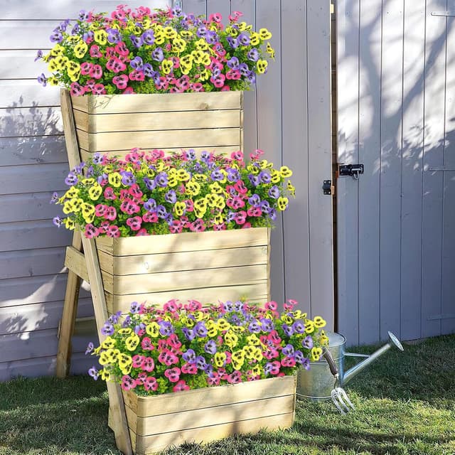 Thumbnail 3 de DEMIUKO 9 Bündel Künstliche Blumen Rosa