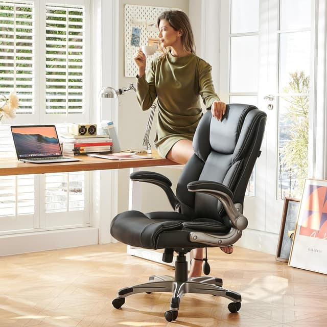 Detalle de COLAMY ergonomic office chair, high back