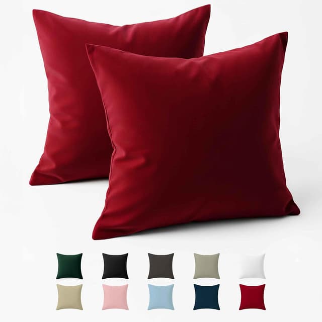 Detalle de Federe cotone rinforzato 60x60, set da 2