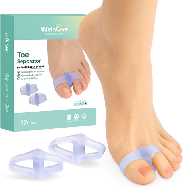 Thumbnail 6 de Welnove 12er-Pack Gel-Bunion-Korrektor mit Aloe: Zehentrenner zur Schonung bei Ballenzehen & Hammerzehen