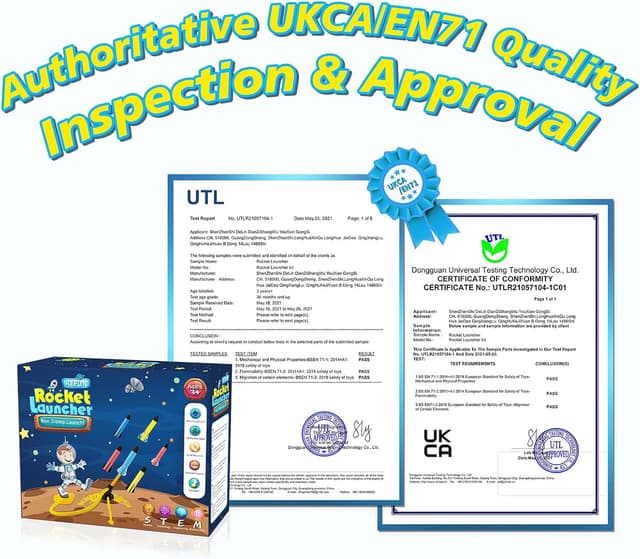 Thumbnail 1 de REFUN Rocket Launcher 6 rockets toy 🚀