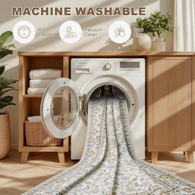 Thumbnail 5 de 8x10 Washable Rug for Living Room 🏡