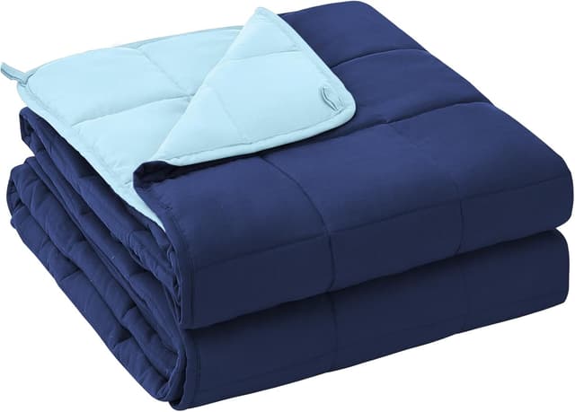 Imagen de Weighted Blanket 20 lb Queen size cooling navy 💙 en OfertitasTOP