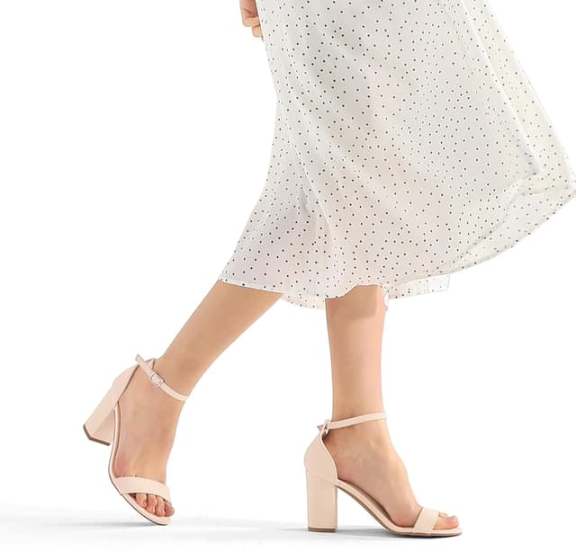 Detalle de COASIS 3.5-inch block-heel sandals with ankle strap and open toe