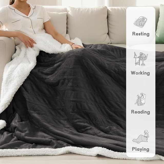 Detalle 2 de Minervada Heated Blanket 72x84 Full Size