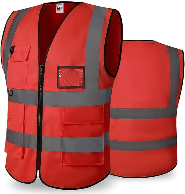 Detalle de Hi Vis reflective vest with pocket