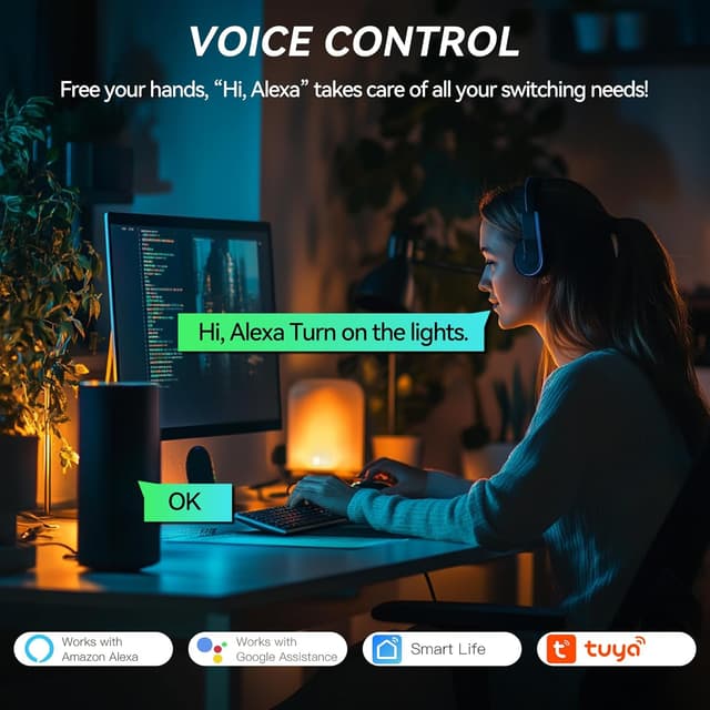 Detalle 2 de BSEED smart light switch, 1 gang WiFi