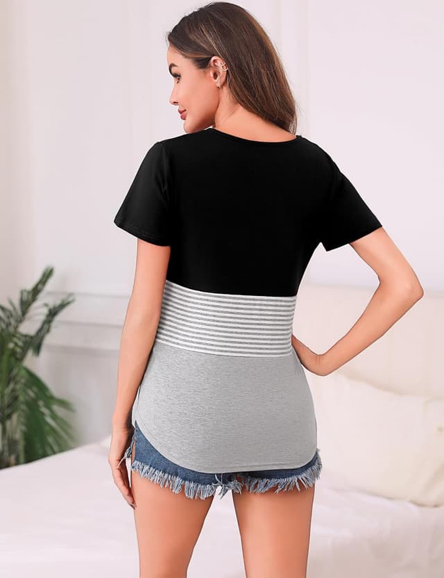 Thumbnail 4 de Maglietta allattamento manica corta 95% cotone