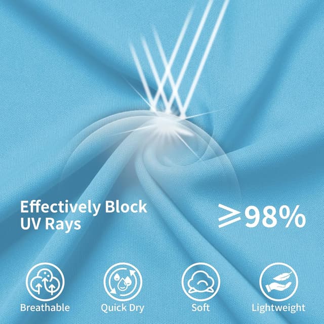 Detalle 2 de Kids UPF 50+ Dry Fit Neon Long Sleeve Rash Guard T-Shirt (3T–Youth) — QBK