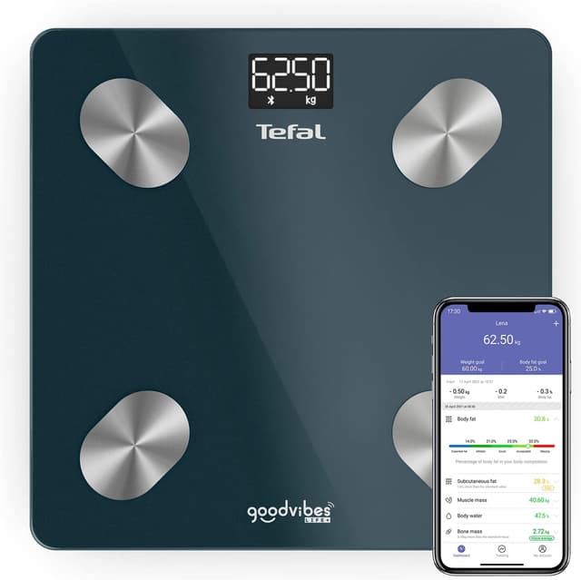 Detalle de Tefal Balance connectée Goodvibes Life+ BM9620S1 : 10 indicateurs corporels et application connectée