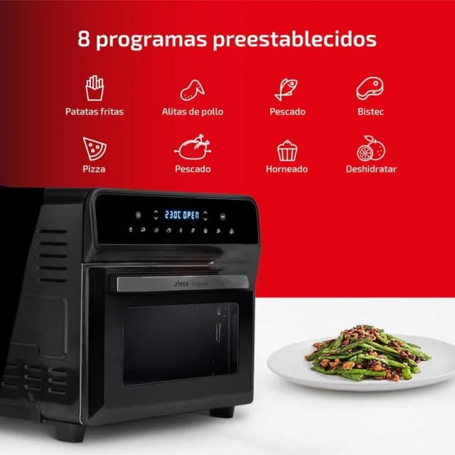Detalle 2 de Ufesa Magnum Freidora de Aire 23L 1800W 🍟