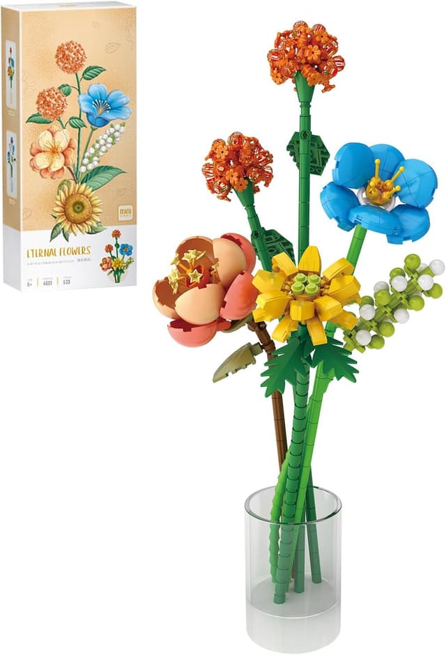 Detalle de MEIEST Flower Bouquet building blocks set