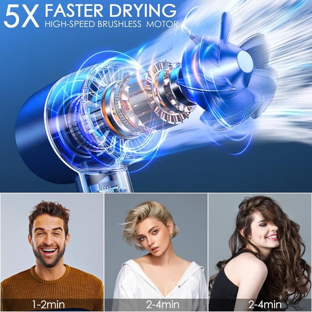 Detalle 2 de GHD Hair Dryer 200 Million Negative Ionic Dryer with 3 Speed 4 Heat Settings — Pink 💇♀