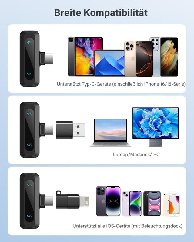 Thumbnail 6 de WARM BOX Kabelloses Lavalier-Mikrofon 30 m