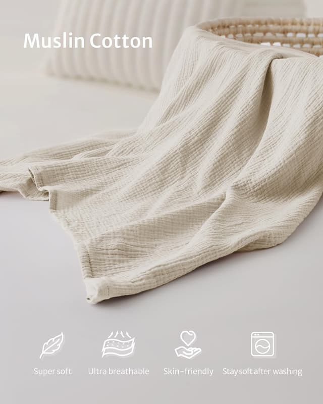 Detalle 2 de Blissful Diary Muslin Nursing Cover