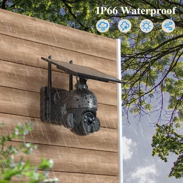 Thumbnail 6 de Ctronics 2.5K 4MP Caméra Surveillance Solaire Extérieure