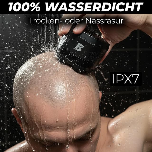 Detalle de BALDWIN Glatzen Rasierer 7D 150 Min Akku