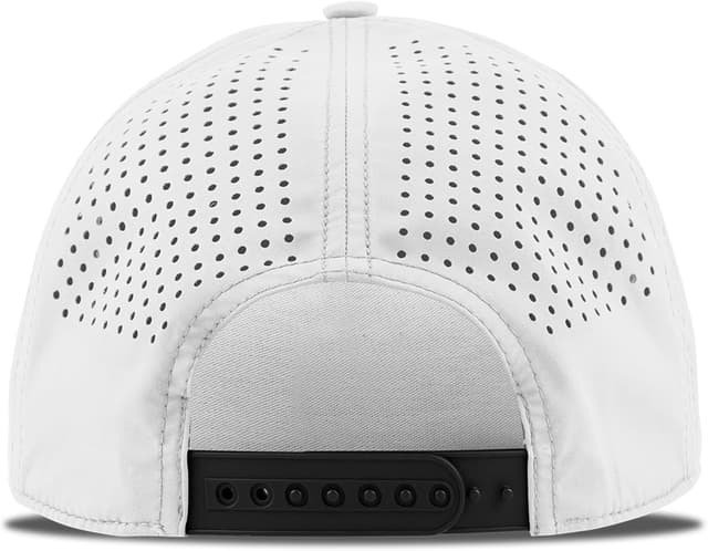 Detalle 2 de Branded Bills Officially Licensed Ole Miss Rebels 5-Panel Crimson Script PVC Snapback Hat