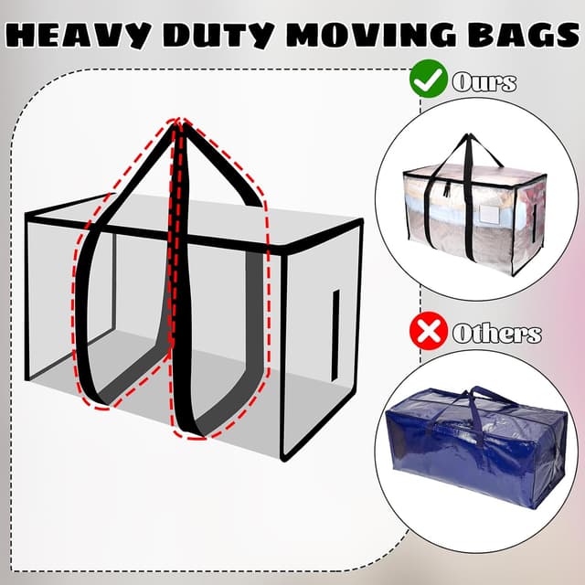 Detalle 2 de Dntorx 10 Pack large storage bags