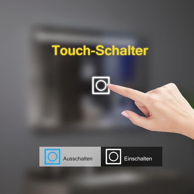 Thumbnail 2 de MIQU Specchio bagno LED 60×50 cm 6500K