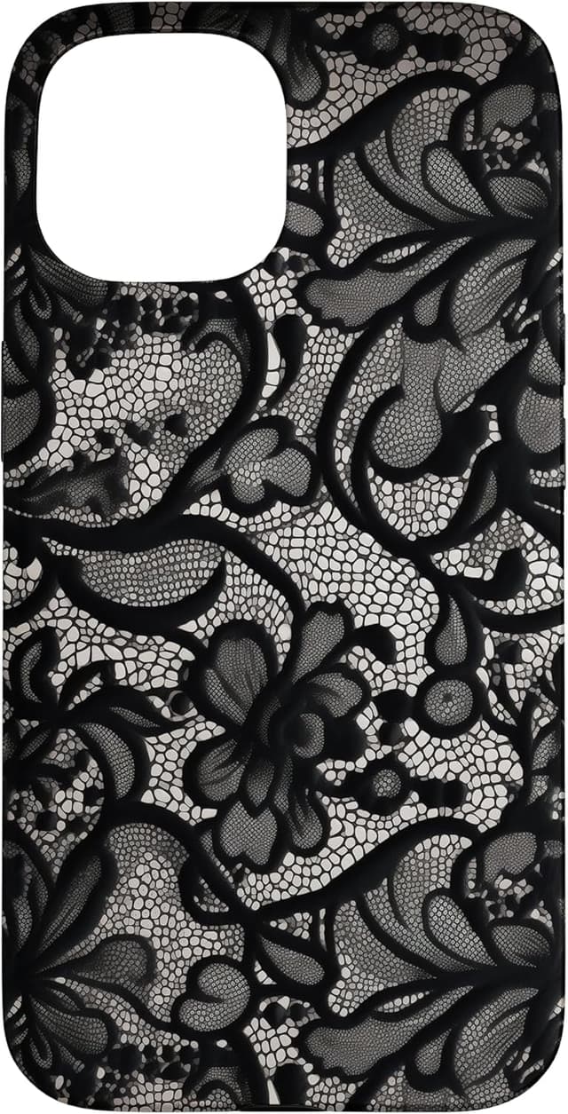 Thumbnail 5 de Coque iPhone 15 Plus dentelle noire