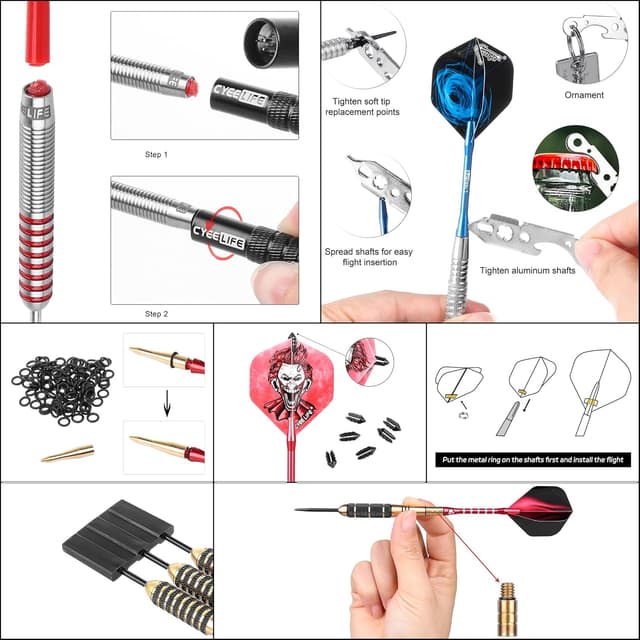 Thumbnail 4 de CyeeLife 180-piece darts accessory kit