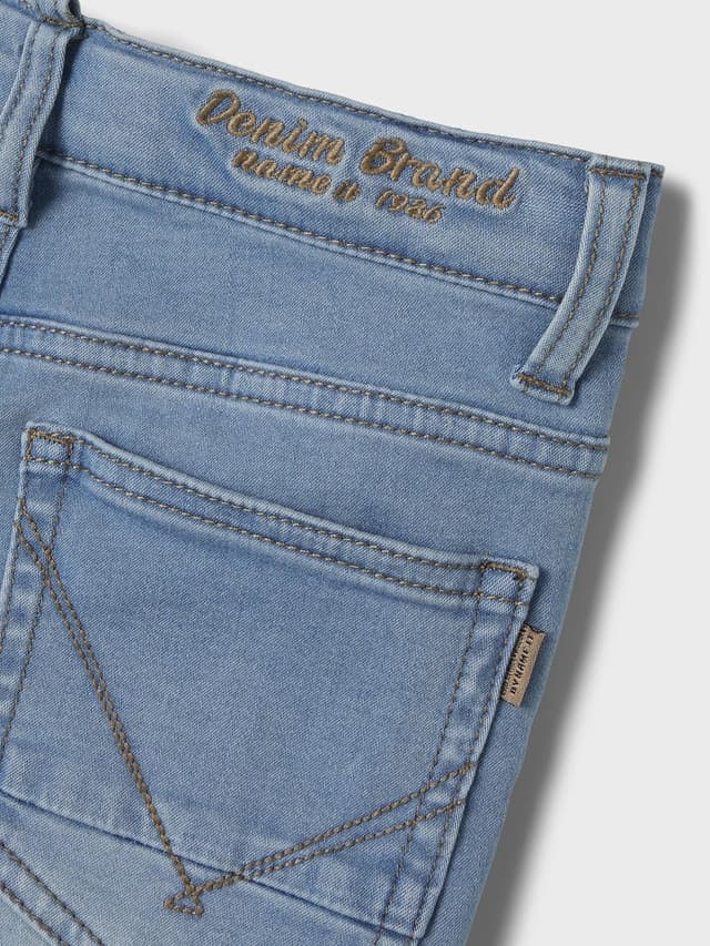 Detalle de Jeans garçon Name It Nkmtheo Denim extensible – coupe extra slim