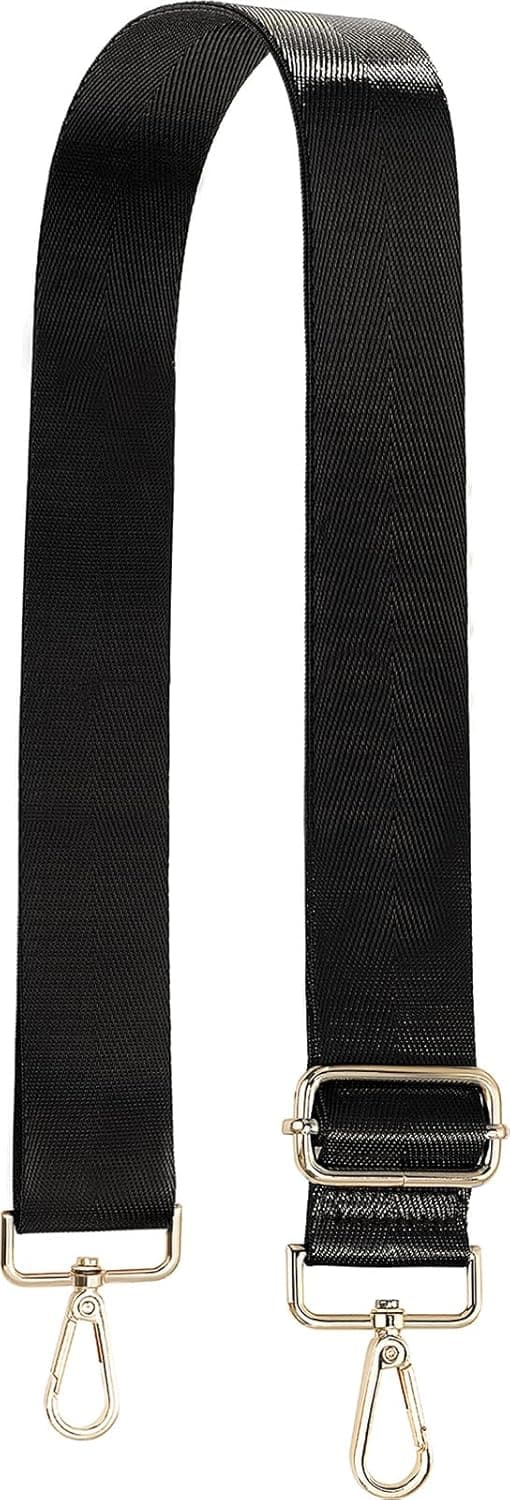 Detalle de MESU Wide Purse Strap Adjustable Replacement Crossbody Shoulder Bag Strap (Gold hardware)