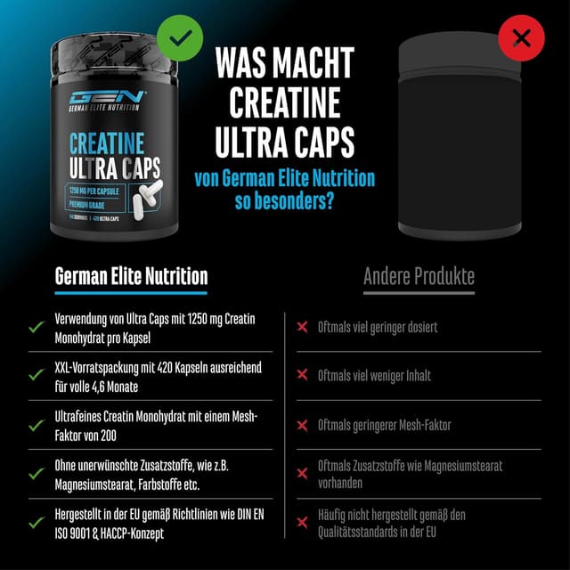 Thumbnail 2 de Creatine Ultra Caps 420 Kapseln 1250 mg
