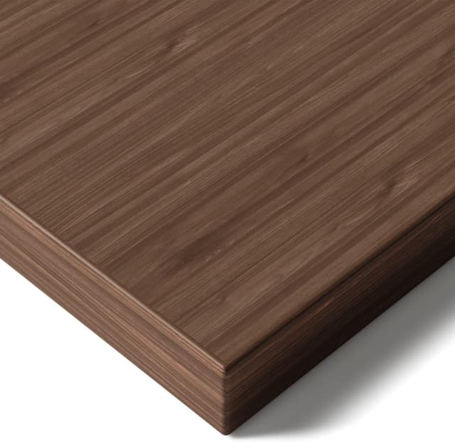 Detalle de Desktronic Tischplatte 140 x 70 cm (Nussbaum) – 25 mm robust für höhenverstellbare Schreibtische & mehr