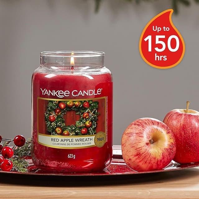 Detalle 2 de Yankee Candle Red Apple Wreath 150 h 🕯