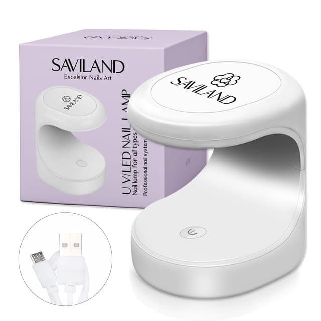 Thumbnail 6 de Saviland U V Lampe für Gelnägel – flexible Mini-LED Nagellampe mit 360° drehbarem Schwanenhals (3W)