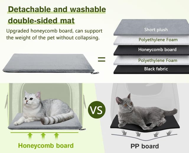 Detalle 2 de Pecute cat carrier dog backpack L