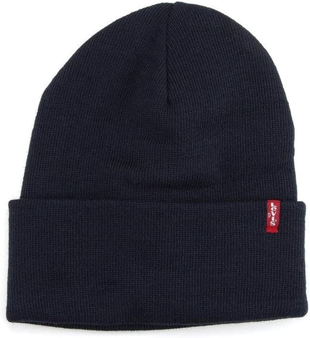 Imagen de Levi's Slouchy Red Tab Beanie gorro de punto azul en OfertitasTOP