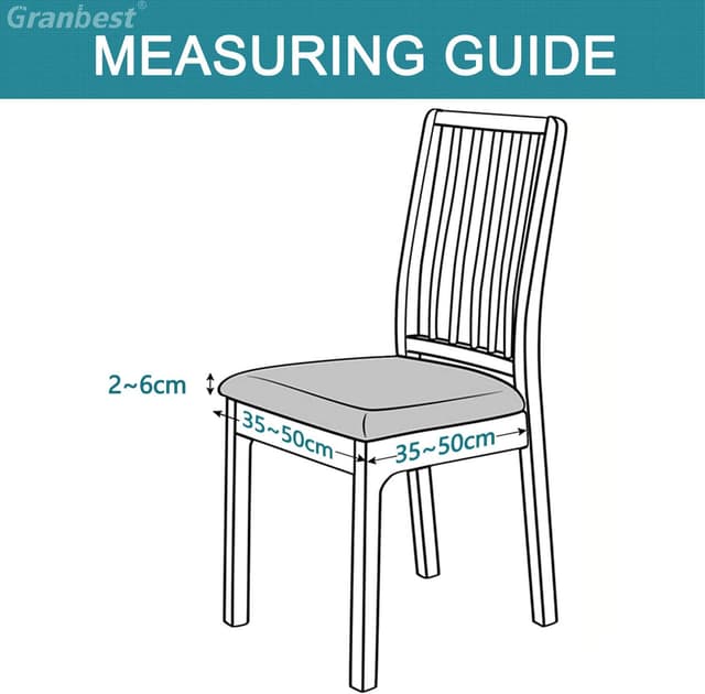 Thumbnail 6 de Granbest Fundas de Asiento para Silla de Comedor