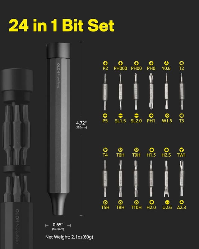 Thumbnail 4 de HOTO Precision Screwdriver Set 24-in-1