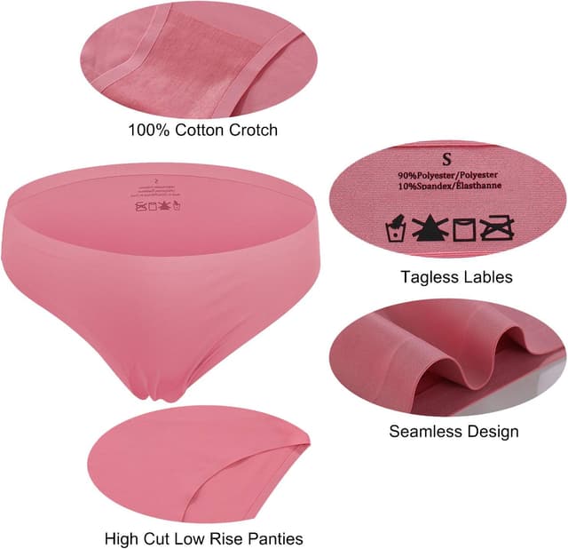 Thumbnail 2 de FINETOO 6er Pack Seamless Unterhosen Damen