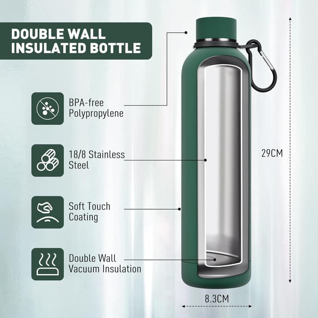Thumbnail 1 de Exllena 1L Insulated Water Bottle