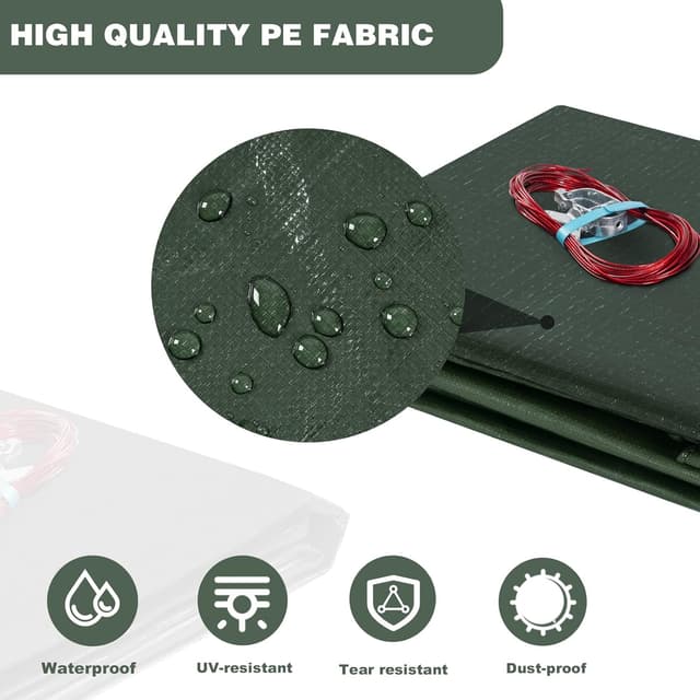 Detalle de WOLTU Cobertor para Piscina Redonda Ø 420 cm 🏊♀