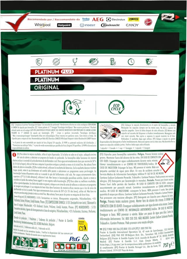 Thumbnail 6 de Fairy Platinum Plus 150 capsule Limone