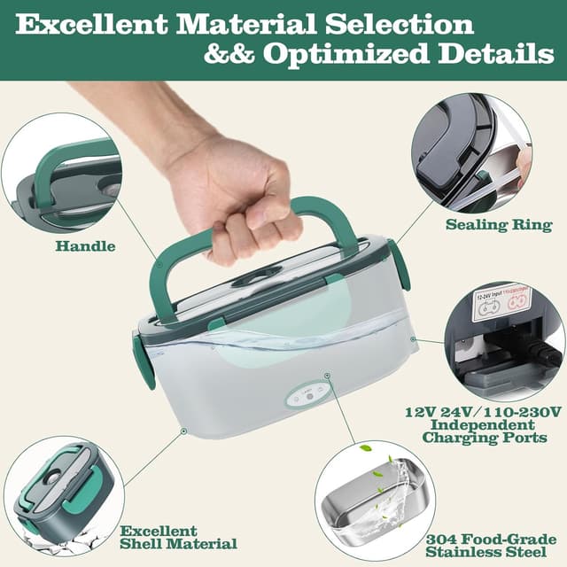 Thumbnail 3 de Buddew Electric Lunch Box 1.5L 80W